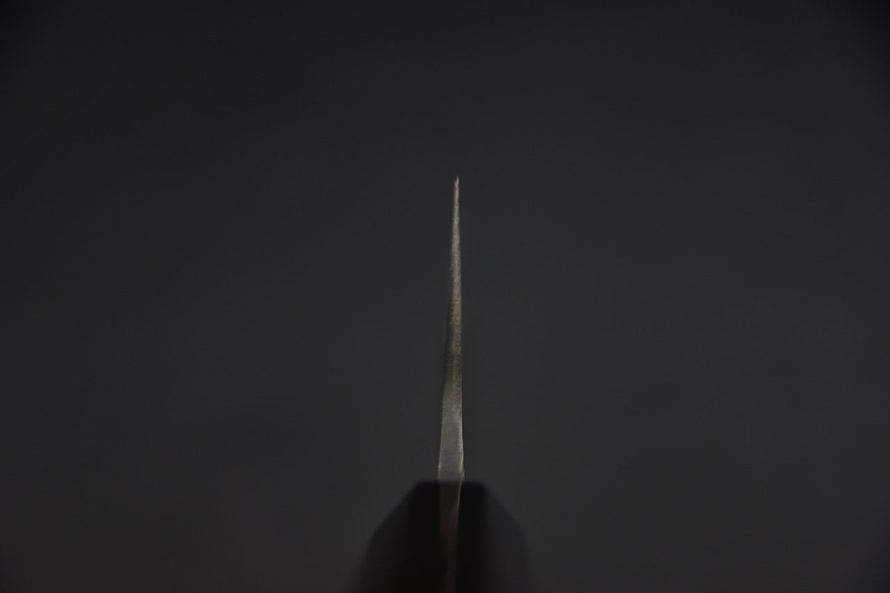 Santoku couteau japonais en Aogami #2 — vue d'ensemble sur surface neutre