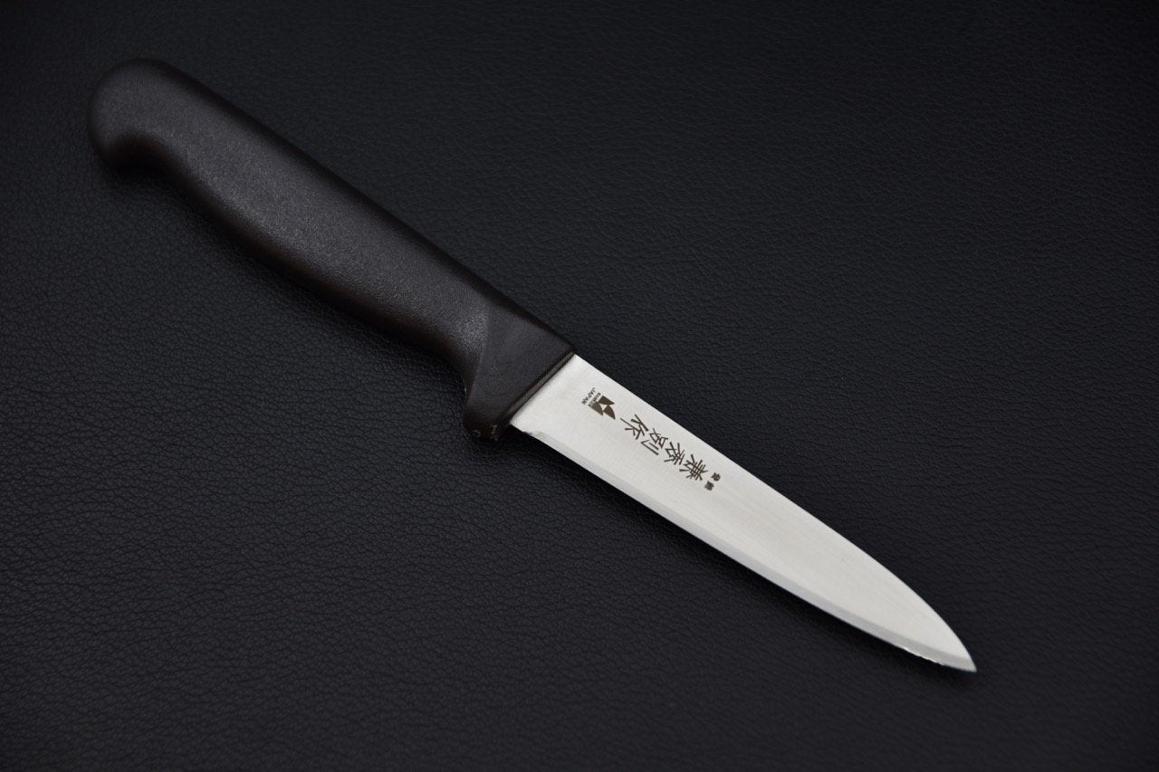 Couteau Office Kanehide Bessaku avec lame 100 mm et manche en élastomère pour précision et confort