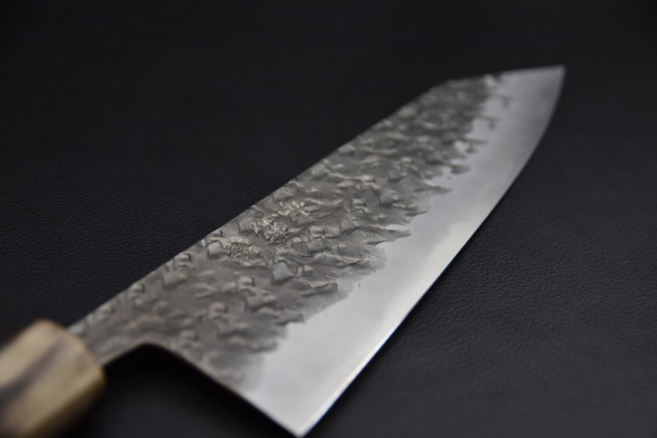 Kiritsuke couteau japonais 240 mm — profil de lame, pointe k-tip