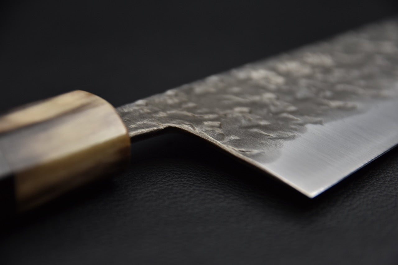 Kiritsuke couteau japonais 240 mm Aogami #2 — vue dos de lame