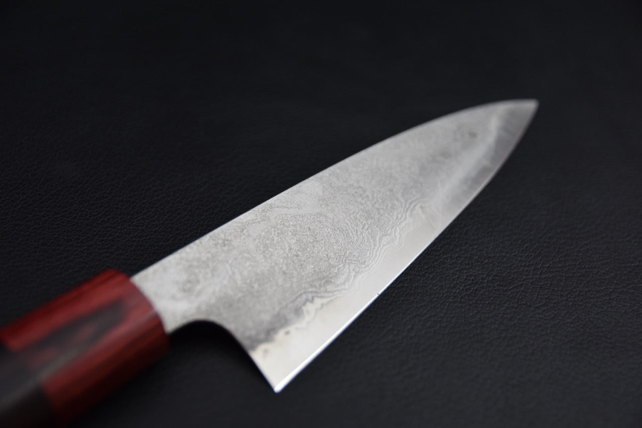 Couteau japonais petty 130 mm, profil complet côté lame