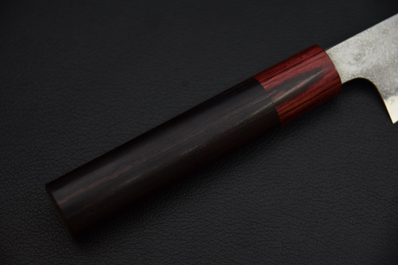 Couteau japonais petty 130 mm, vue du dos de la lame