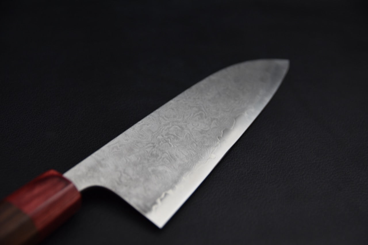 Santoku couteau japonais 180 mm — profil de lame, bout arrondi