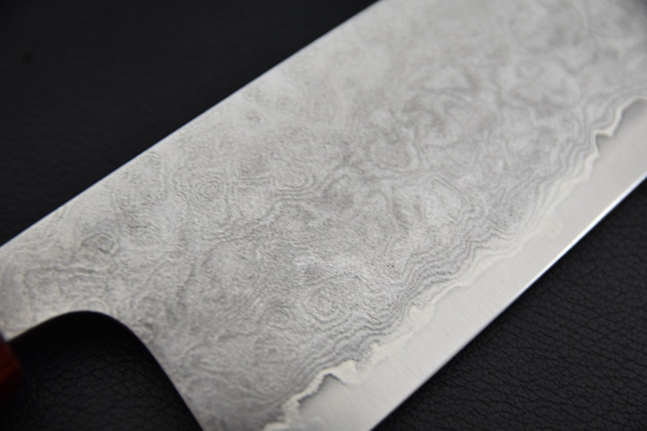 Santoku couteau japonais VG10 — détail du tranchant