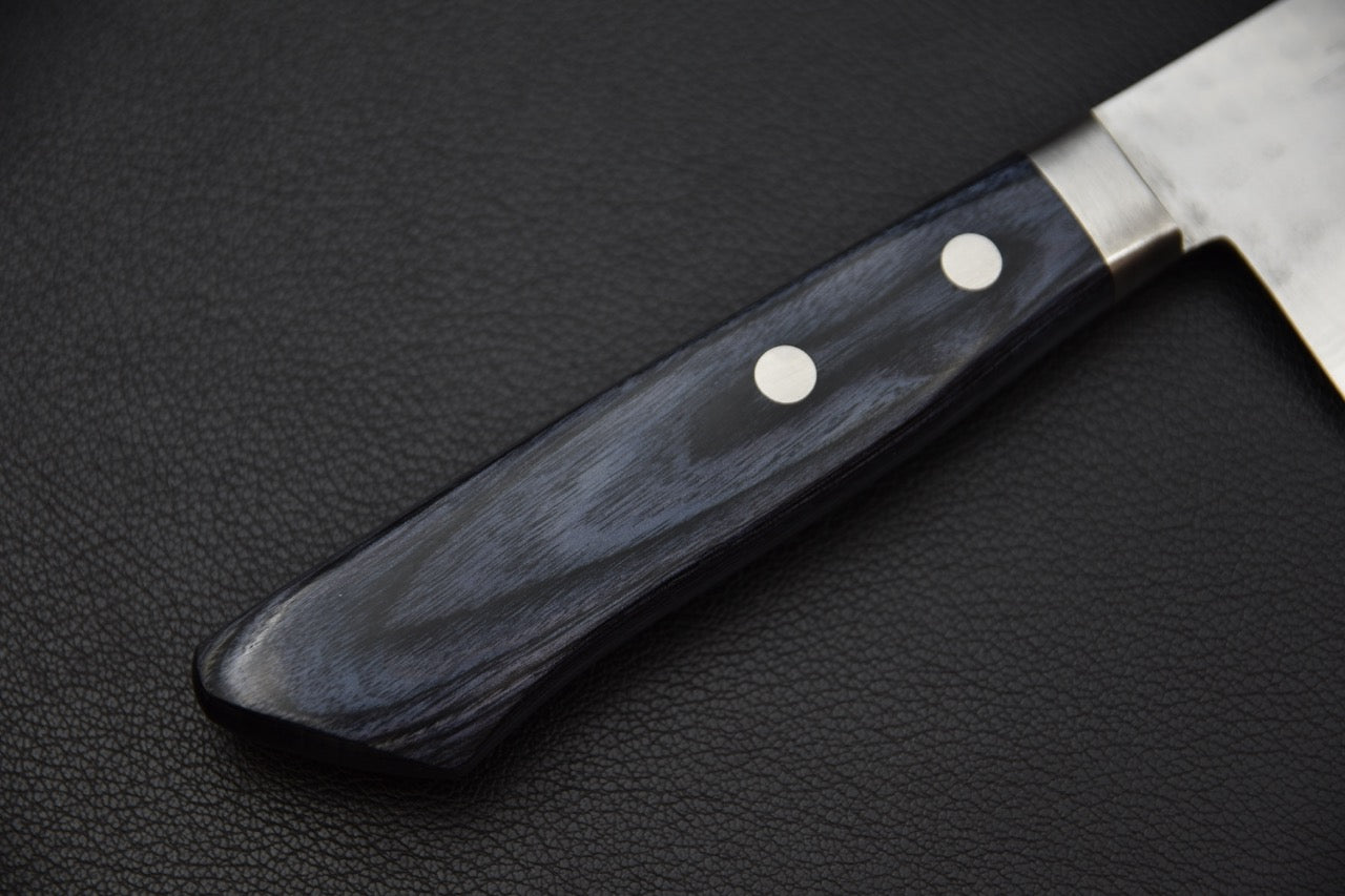 Santoku couteau japonais VG10 — vue du dos de lame