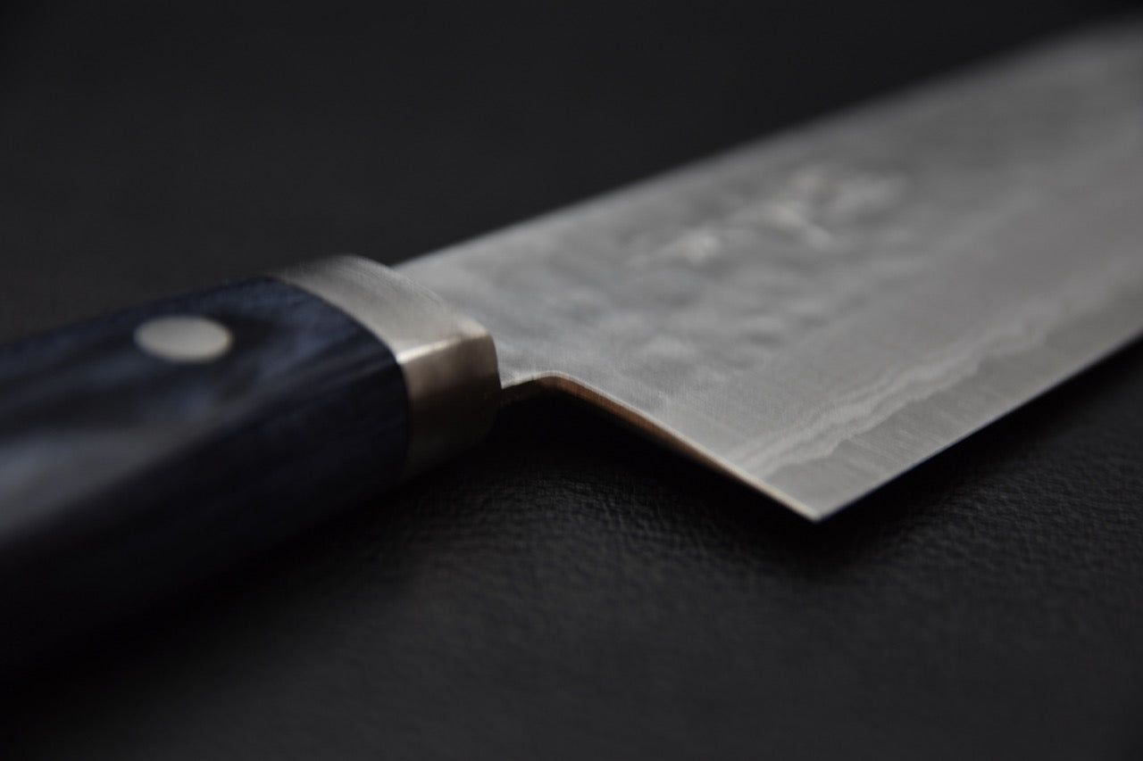 Santoku couteau japonais 170 mm — vue complète, côté gauche