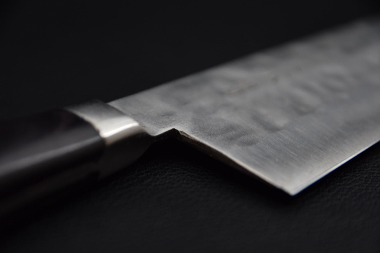 Gyuto 210 mm — jonction lame et manche Pakka, couteau japonais