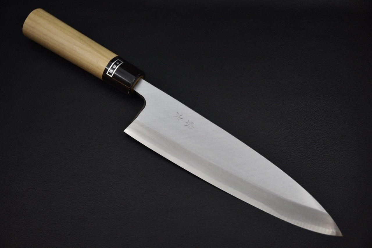 morihei-munetsugu-shirogami-2-ai-deba-225mm-ho_1.jpeg,Morihei Munetsugu Shirogami #2 Ai Deba 225mm Ho - vue 1
