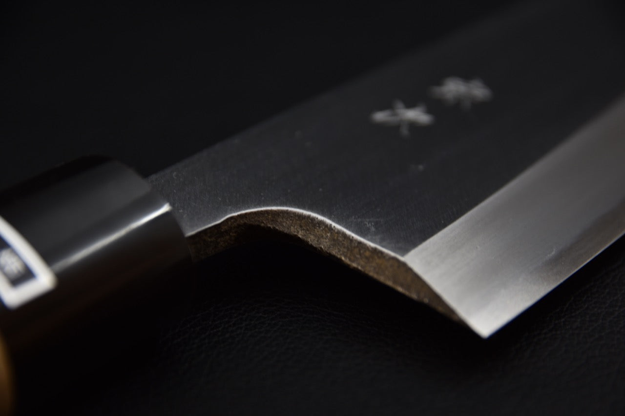 morihei-munetsugu-shirogami-2-ai-deba-225mm-ho_7.jpeg,Morihei Munetsugu Shirogami #2 Ai Deba 225mm Ho - vue 7
