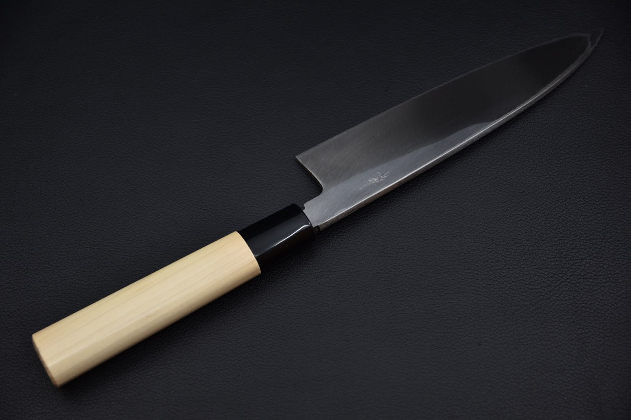 morihei-yoshitomo-funayuki-shirogami-3-180mm-peuplier_4.jpeg,Morihei Yoshitomo Funayuki Shirogami #3 180mm Peuplier - vue 4
