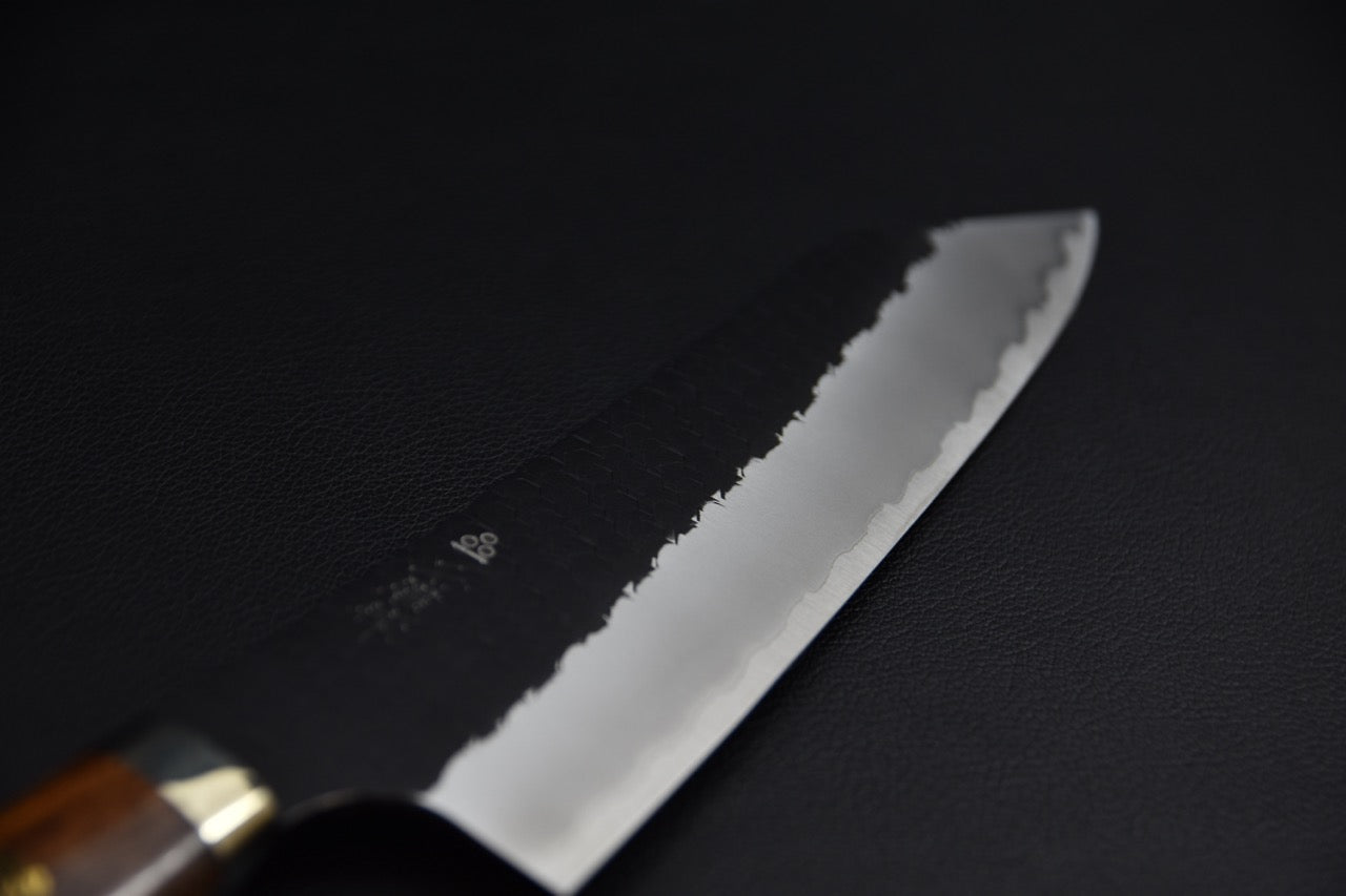 Nigara kiritsuke 210 mm couteau japonais — profil de lame, pointe k-tip