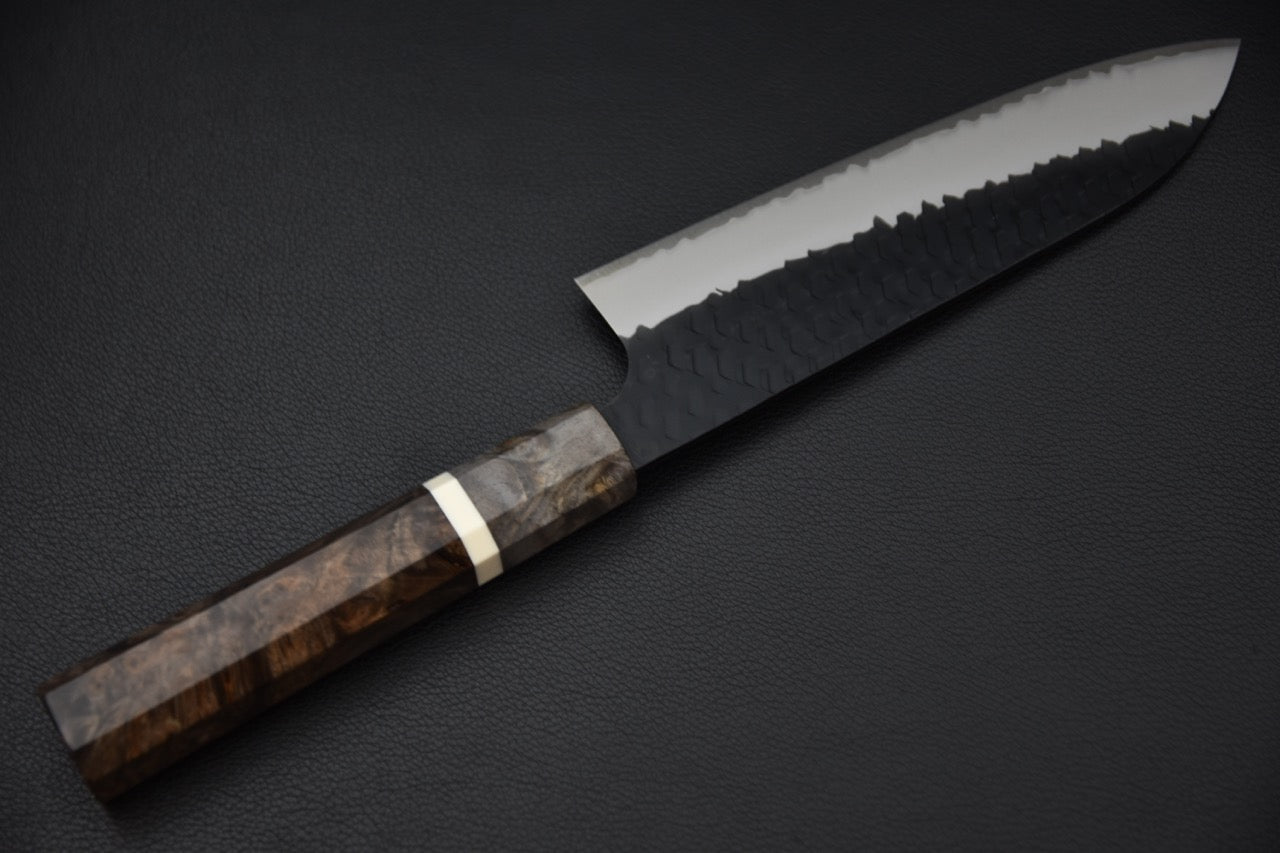 Nigara Hamono SG2 Santoku Tsuchime Kurouchi Bouleau