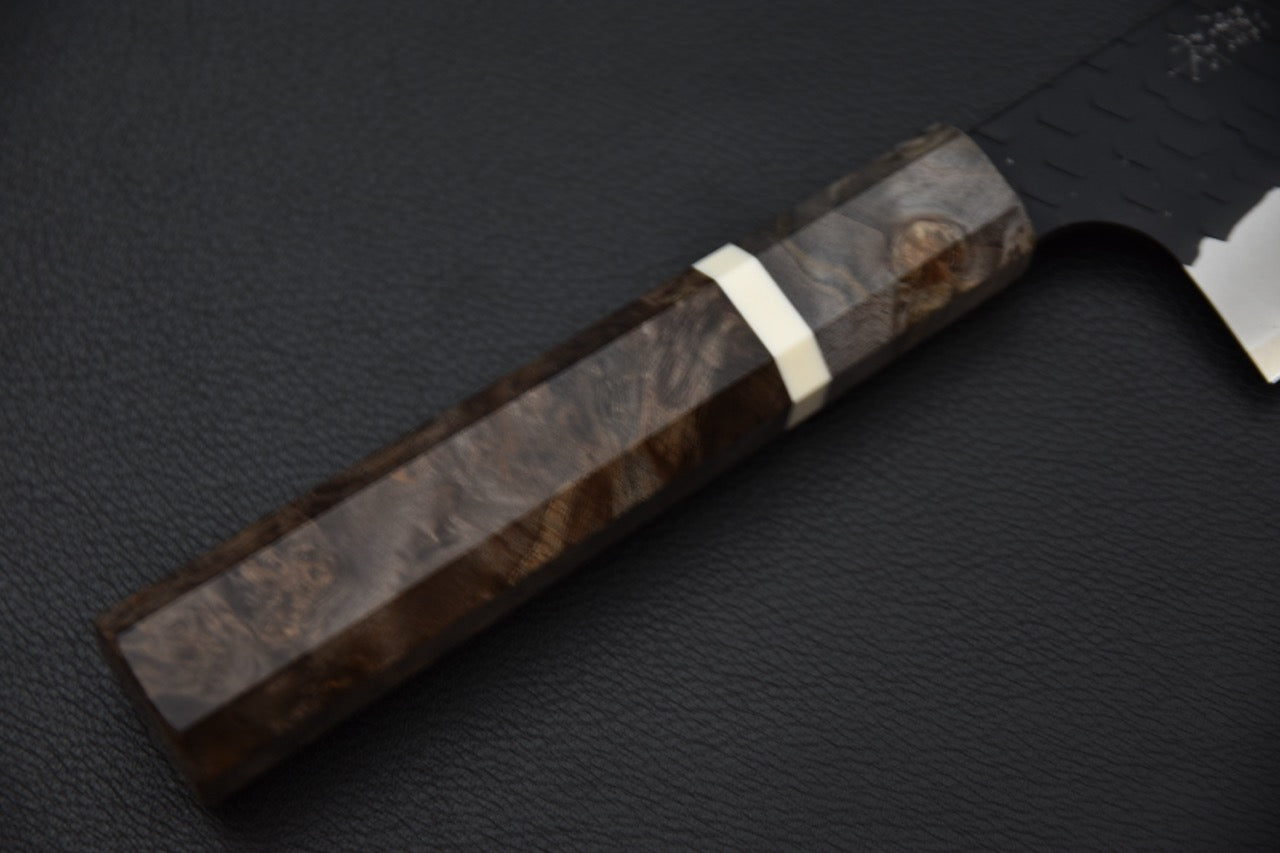 Nigara Hamono SG2 Santoku Tsuchime Kurouchi Bouleau