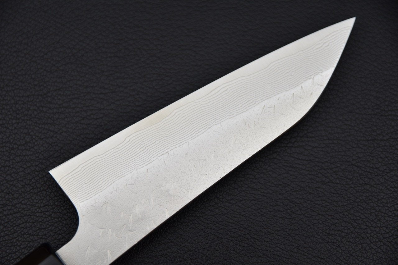 Lame de couteau japonais avec motifs damas