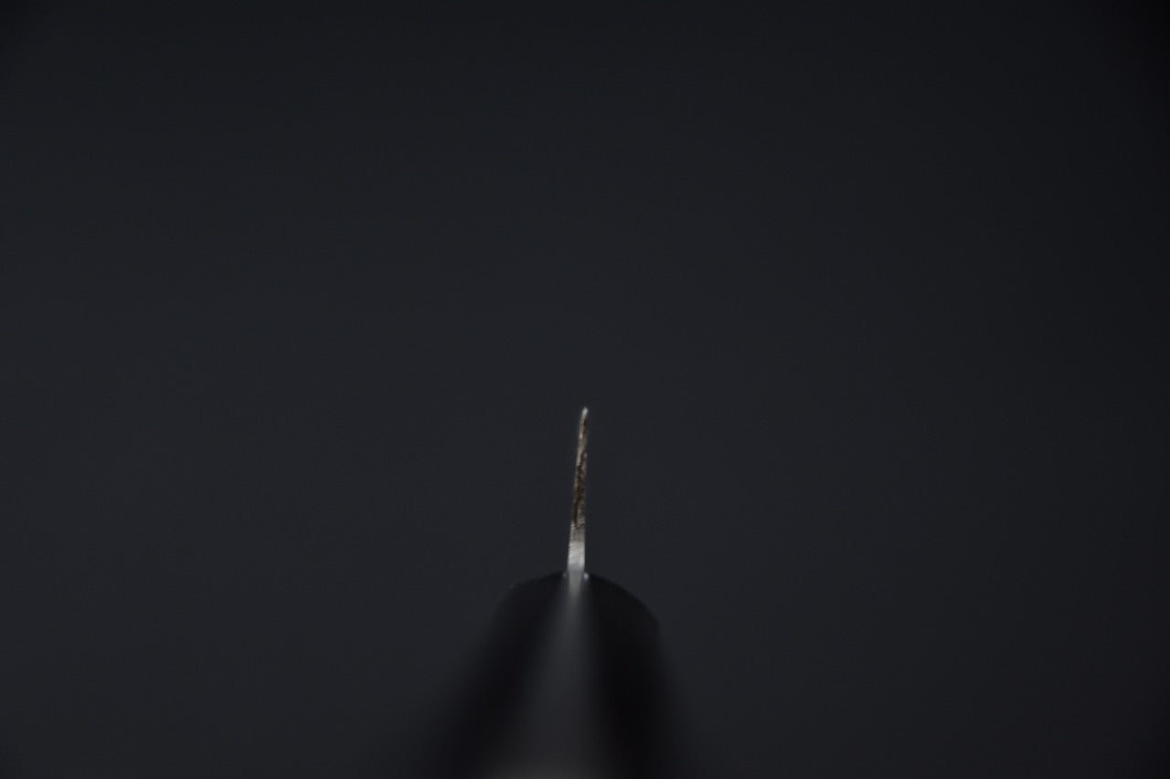 Couteau japonais petty 120 mm manche Pakka — vue d'ensemble fond neutre