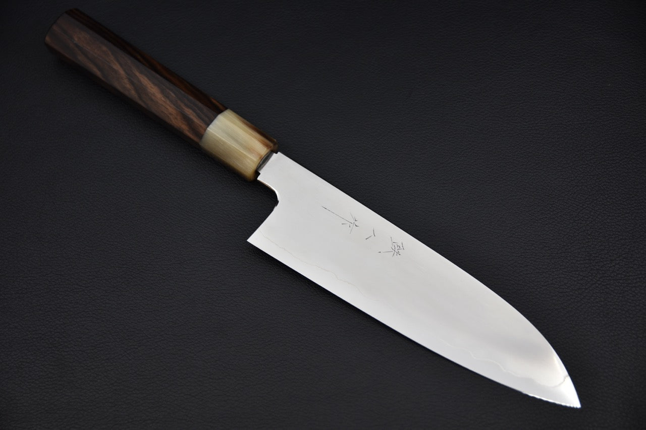 tetsujin-ginsan-ukiba-santoku-180mm-ébène_1.jpeg,Tetsujin Ginsan Ukiba Santoku 180mm Ébène - vue 1
