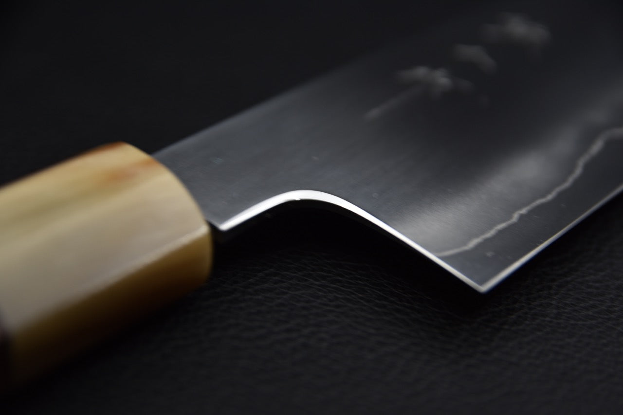 tetsujin-ginsan-ukiba-santoku-180mm-ébène_8.jpeg,Tetsujin Ginsan Ukiba Santoku 180mm Ébène - vue 8
