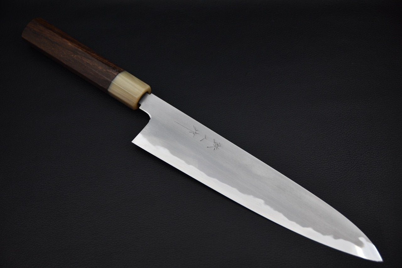 tetsujin-kasumi-aogami-2-gyuto-knife- 240mm-taihei_3.jpeg,Tetsujin Kasumi Aogami #2 Gyuto 240mm Taihei - vue 3
