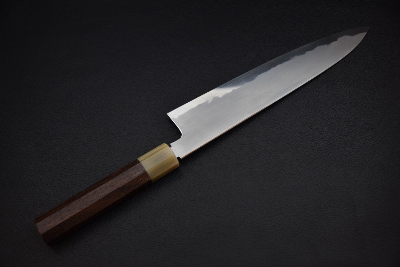 tetsujin-kasumi-aogami-2-gyuto-240mm-taihei_6.jpeg,Tetsujin Kasumi Aogami #2 Gyuto 240mm Taihei - vue 6
