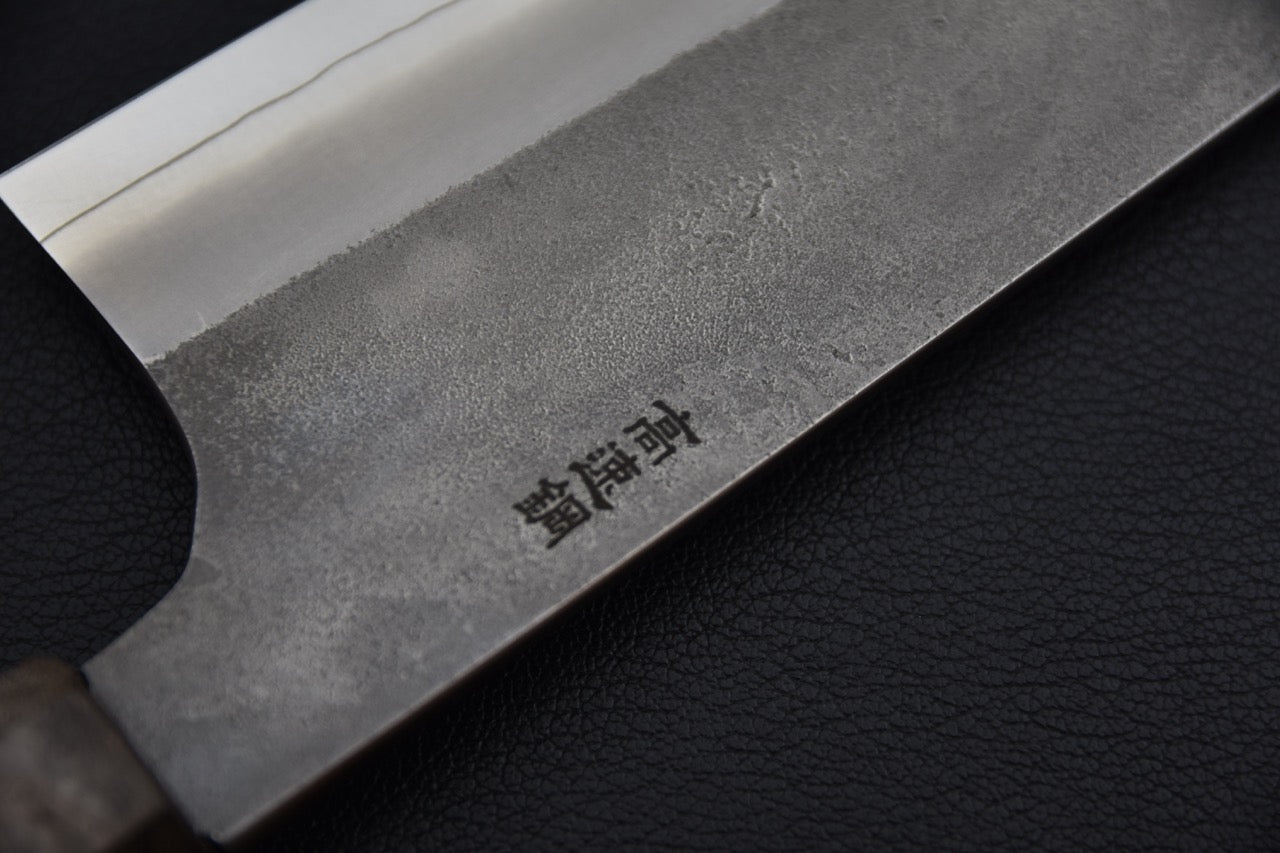 Couteau japonais kiritsuke 240 mm, jonction entre la lame et le manche
