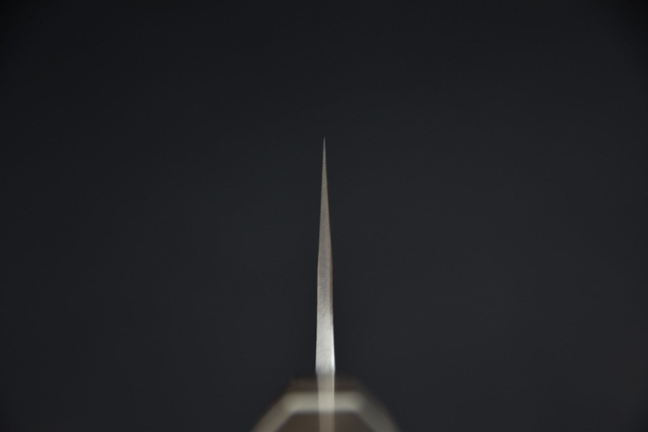 Couteau japonais kiritsuke 240 mm, vue de l'autre face de la lame