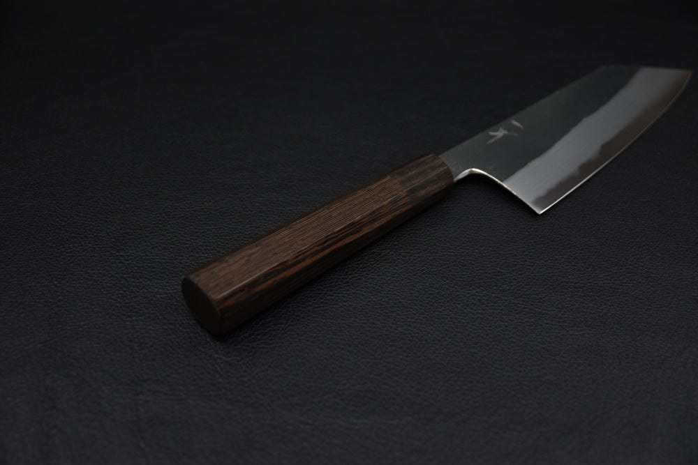 Hitohira Togashi Shirogami #2 Kurouchi Bunka 180mm Tagayasan