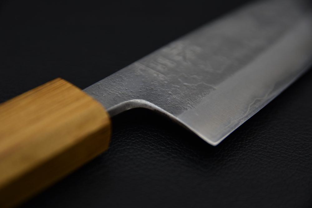 Motokyuuichi Ginsan Nashiji Petty 135mm Chêne Brulé