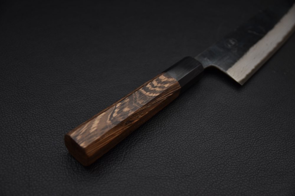 Hatsukokoro Kumokage Aogami #2 Damascus Kurouchi Gyuto 210mm Tagayasan