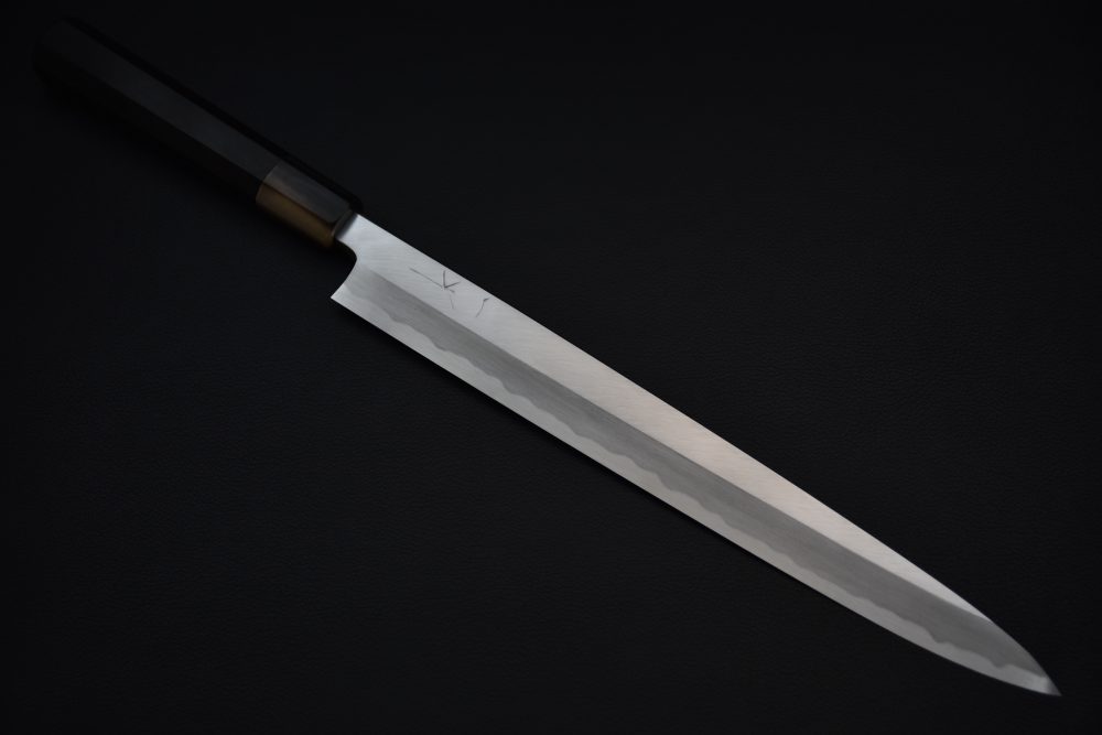Hitohira Tanaka Mosuke Shirogami #2 Yanagiba 300mm Ebony