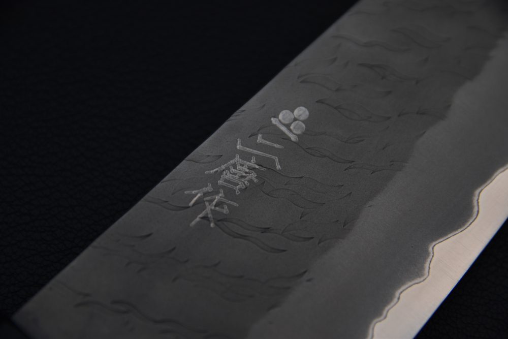 Nigara Hamono Aogami Super Migaki Tsuchime Bunka 180mm Tagayasan