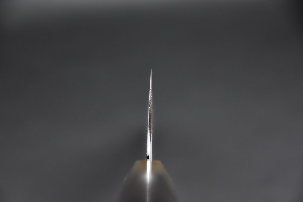 Hitohira Tanaka Yohei Shirogami #1 Kasumi Gyuto 240mm Ébène de Makassar