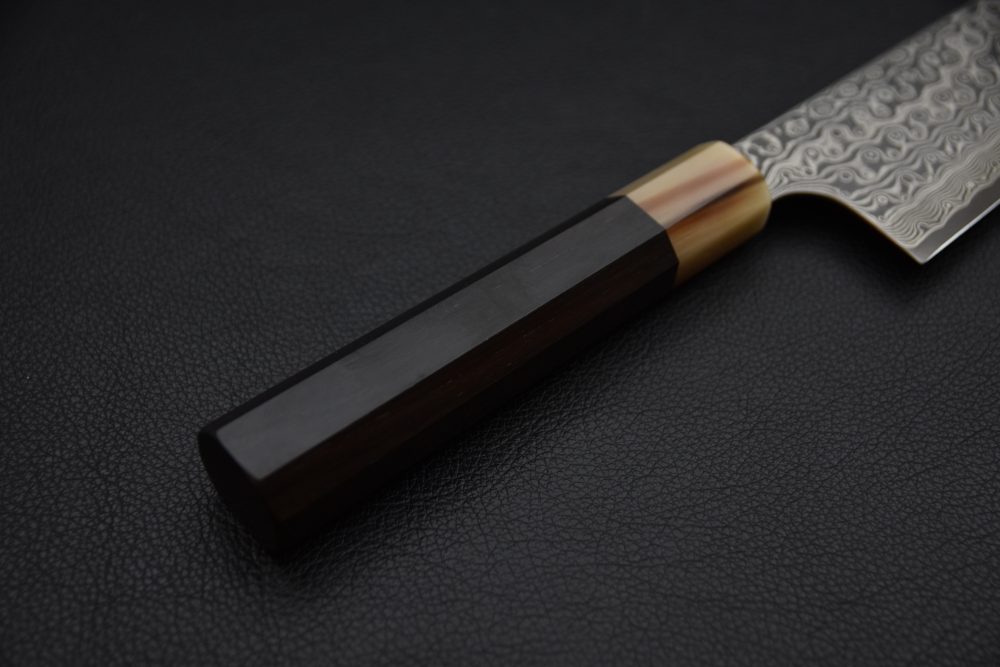 Nigara Hamono SG2 Anmon Damascus Kiritsuke Gyuto 240mm Ebony