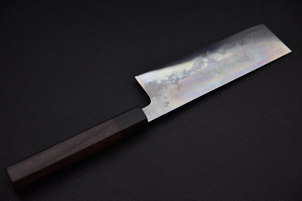 Takada no Hamono Shirogami #1 Suiboku Nakiri 180mm Rose