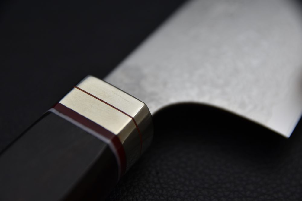 Hitohira Imojiya TH Damascus Santoku 180mm Fusion Tagayasan