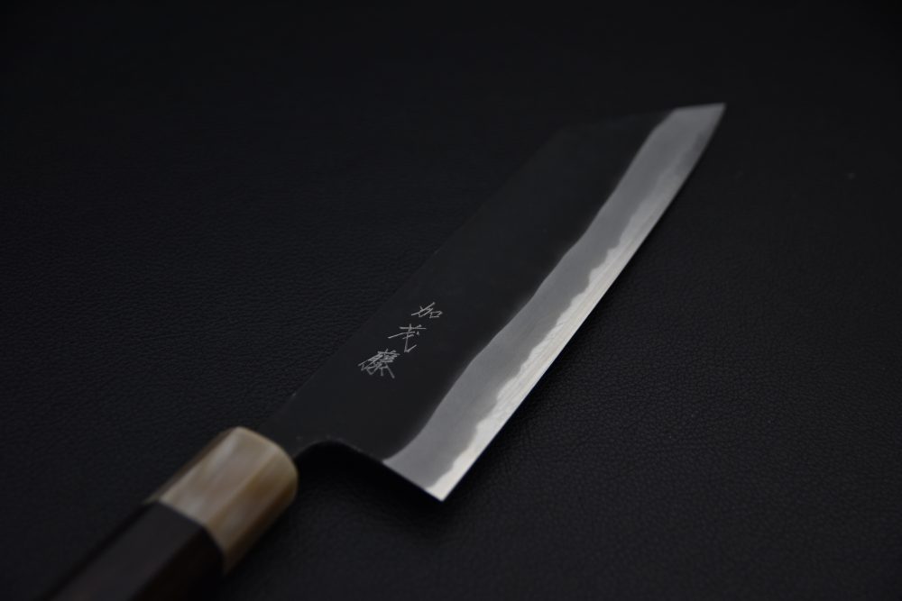 Shiro Kamo Aogami Super Kurouchi Kiritsuke Gyuto 210mm Ébène