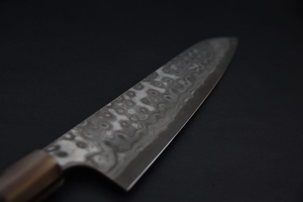 Nigara Hamono Aogami #2 Damascus 240mm Gyuto Ébène #5