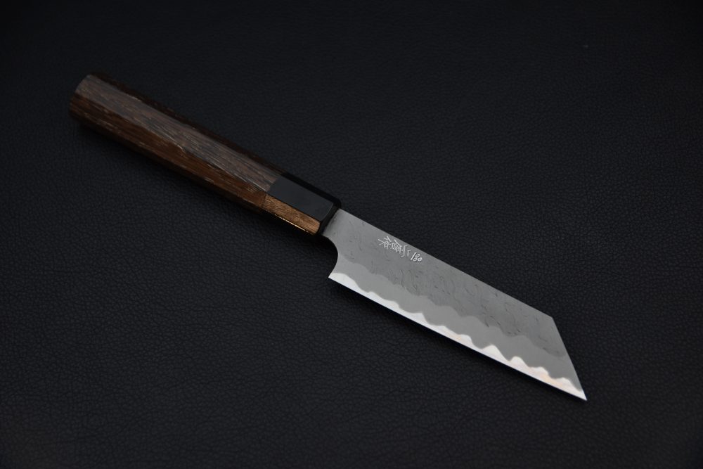 Nigara Hamono Aogami Super Migaki Tsuchime Kiritsuke Petty 120mm Tagayasan