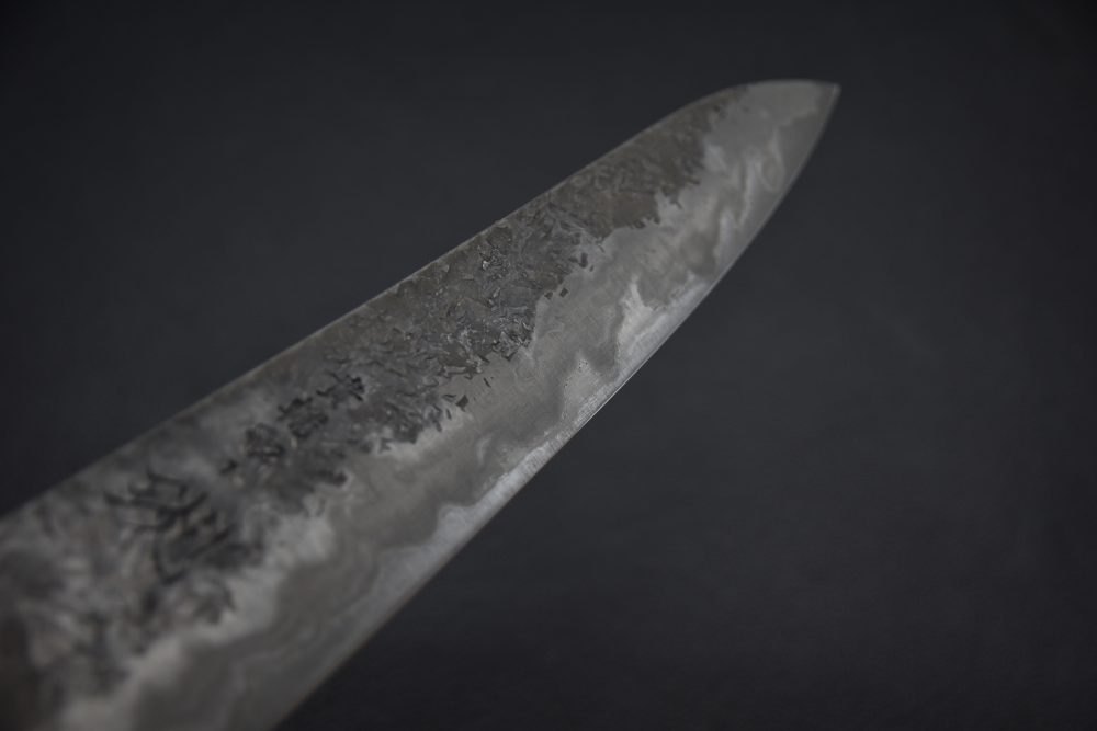 Kisuke Manaka 間中貴輔 Kokuenn Damsacus Aogami #1 Gyuto 275mm Kurouchi Tsuchime Ébène