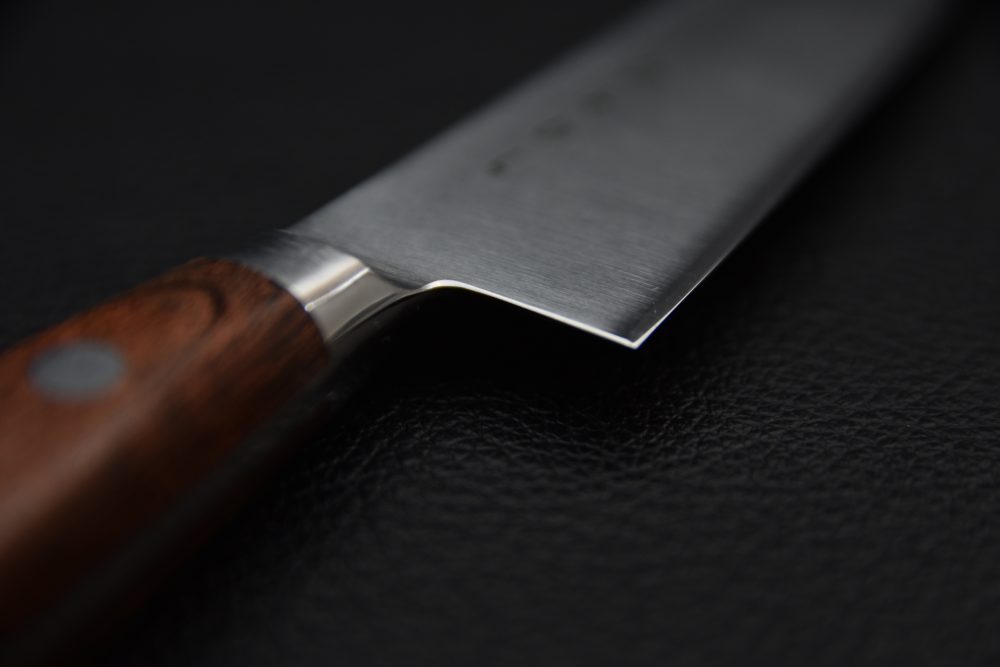 Hitohira KH Stainless Petty 120mm Imitation d'acajou