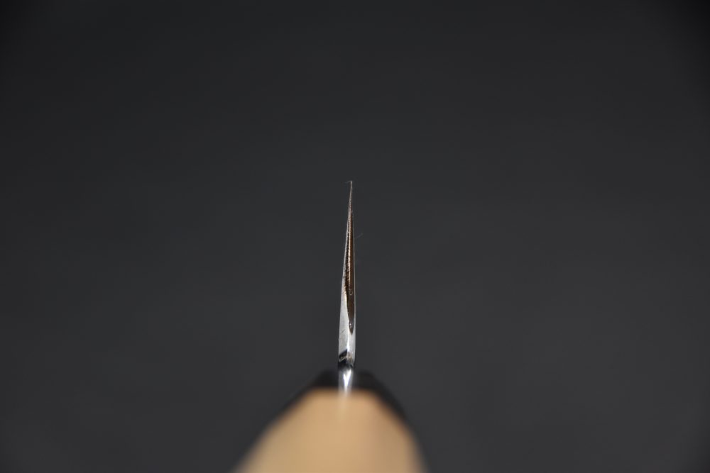 Hitohira Gorobei Rikichi Aogami #2 Kasumi Gyuto 210mm Cerisier