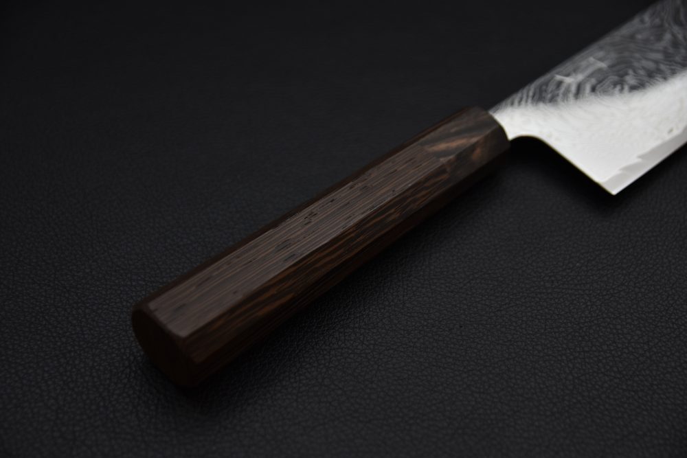 Hitohira Futana Nickel Damascus Nakiri 165mm Tagayasan