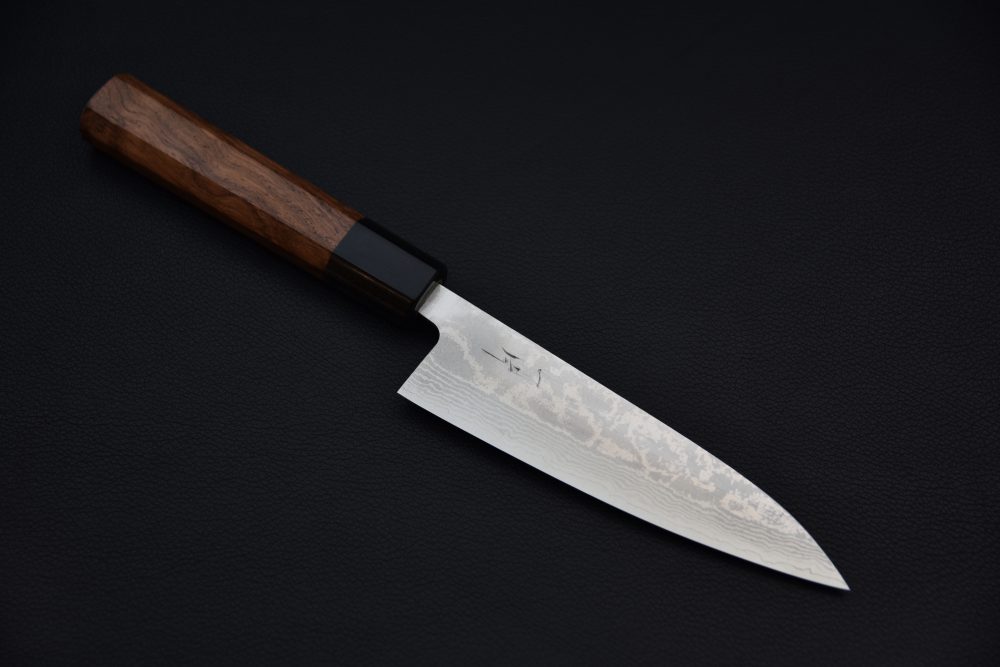 Hitohira Setsu Forged VG-10 Damascus Petty 140mm Jutan