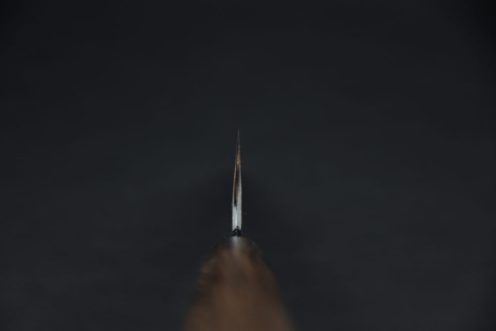 Hitohira Togashi Shirogami #2 Kurouchi Gyuto 210mm Tagayasan