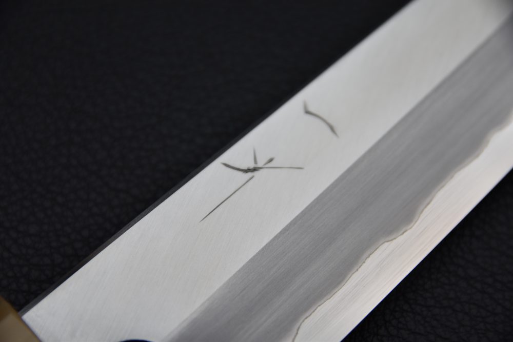 Hitohira Togashi Shirogami #1 Stainless Clad Sujihiki 240mm Ziricote