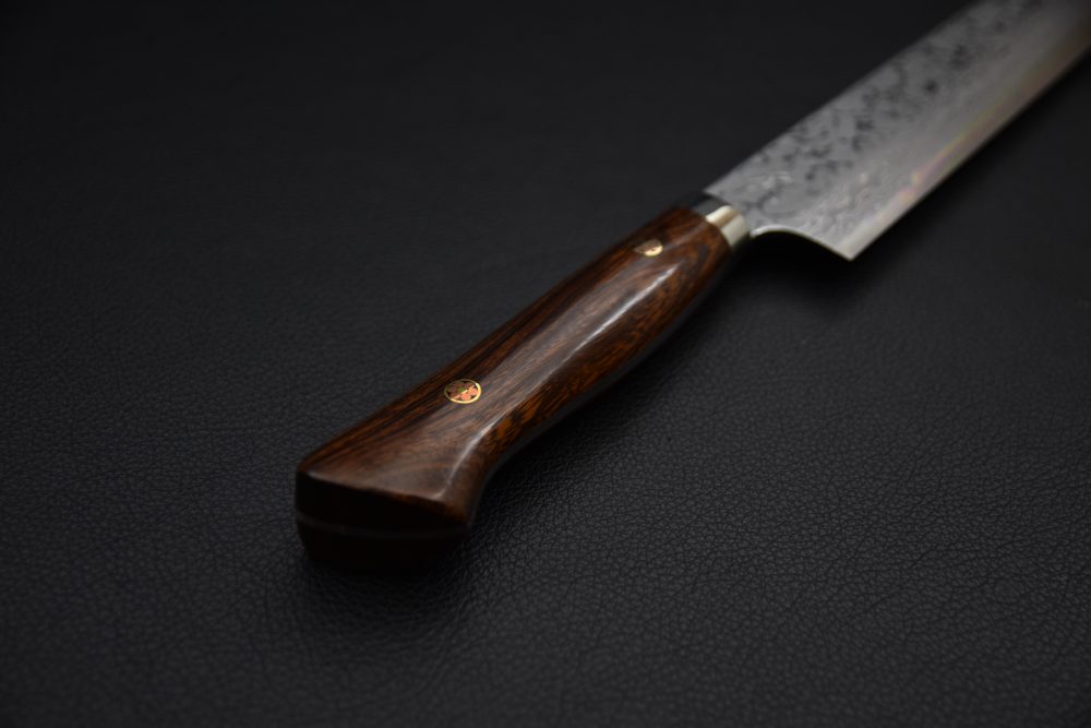 Yoshihiro Yauji Aogami #2 Damascus Yanagiba 300mm Ironwood