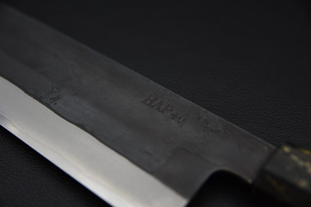 Yoshida Hamono HAP 40 Nakiri 165mm Kurouchi Loupe D'érable (Vert)