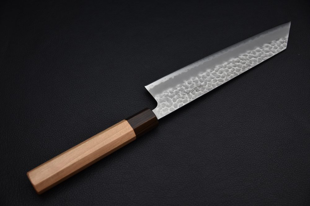 Hitohira Futana SB Migaki Tsuchime Kiritsuke Gyuto 210mm Cerisier