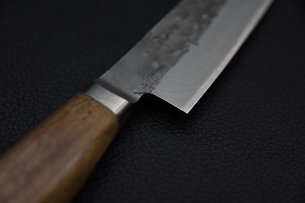Hitohira TD Aogami #2 Stainless Clad Nashiji Yo Petty 125mm Walnut