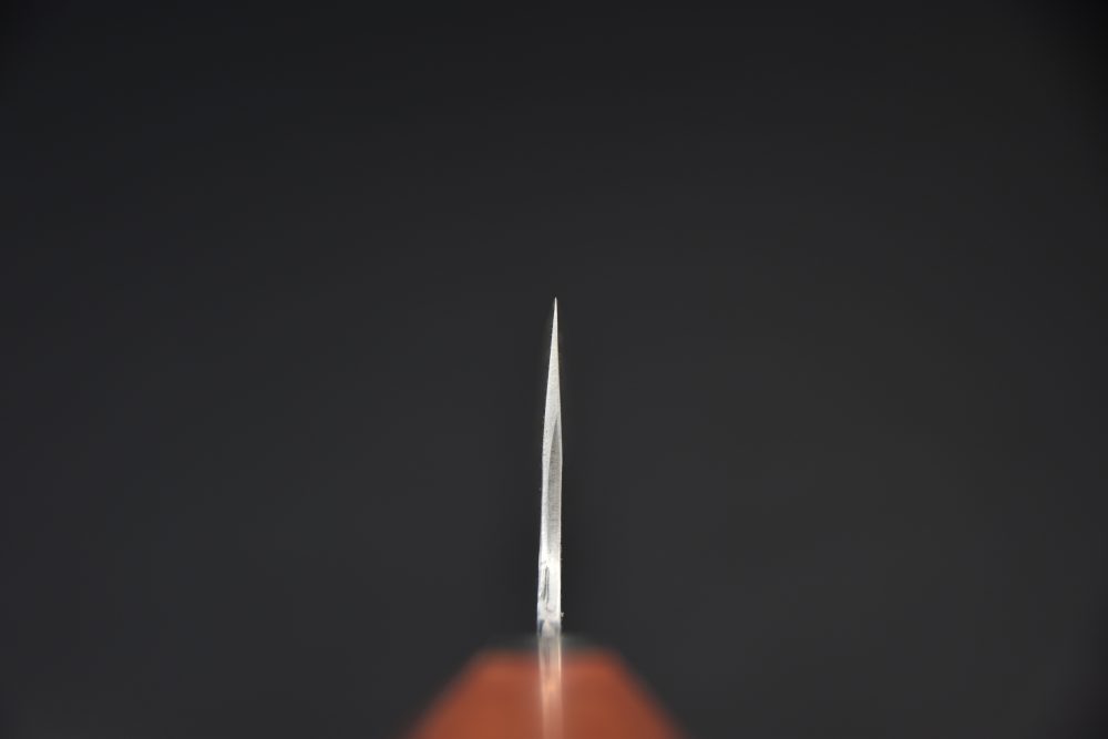 Yoshida Hamono HAP 40 Bunka 190mm Kurouchi Maple Burl (Red)