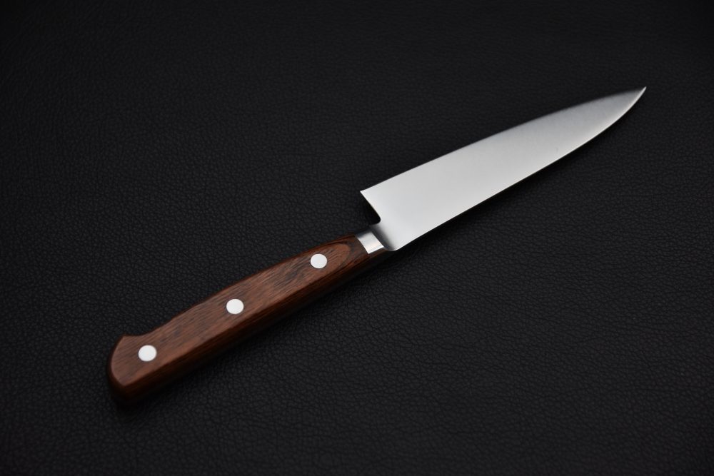 Hitohira KH Stainless Petty 120mm Imitation d'acajou